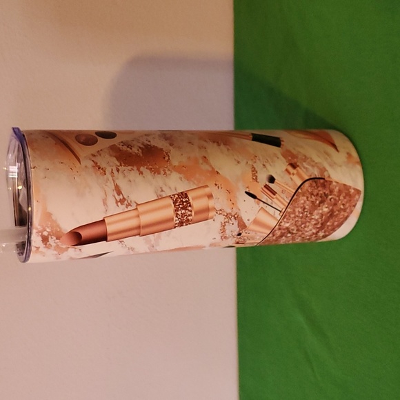 20 Oz. Stainless Steel "But First Makeup" Insulated Tumbler - Picture 4 of 8